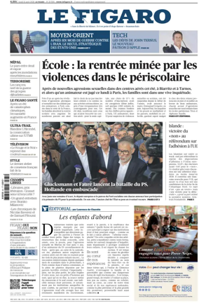 Cover of Le Figaro
