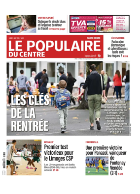 Cover of Le Populaire du Centre (Haute-Vienne)