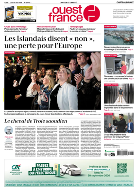Cover of Ouest France (Chateaubriant)
