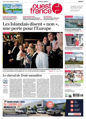 Cover of Ouest France (Cholet)