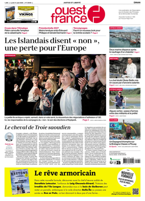 Cover of Ouest France (Dinan)