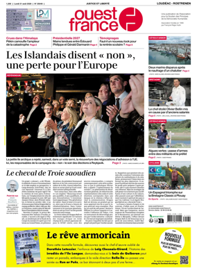 Cover of Ouest France (Loudeac / Rostrenen)