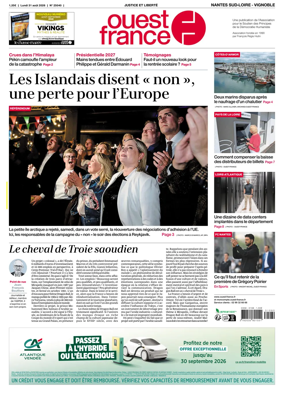 Cover of Ouest France (Nantes / Sud-Loire / Vignoble)