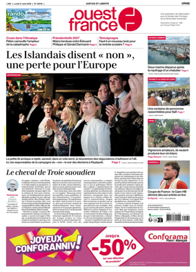 Cover of Ouest France (Orne)