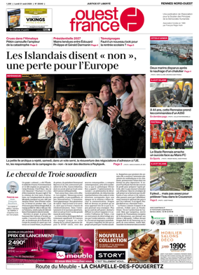 Cover of Ouest-France (Rennes Nord-Ouest)