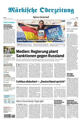 Cover of Markische Oderzeitung Erkner