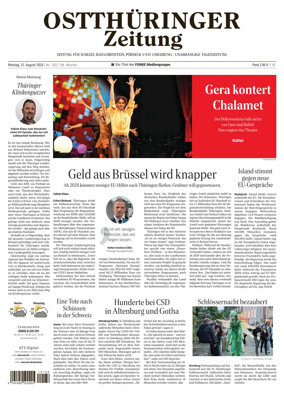 Cover of Ostthuringer Zeitung (Posneck)