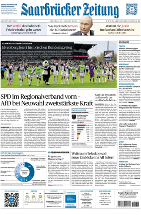 Cover of Saarbruecker Zeitung