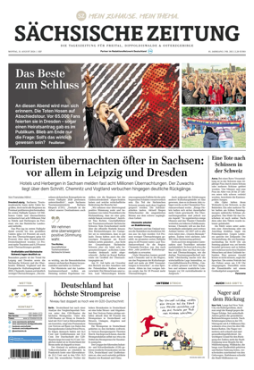 Cover of Sachsische Zeitung (Freital Dippoldiswalde & Osterzgebirge)