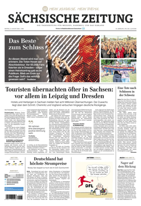 Cover of Sachsische Zeitung (Meissen Radebeul und das Elbland)