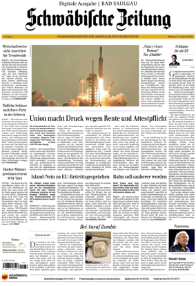 Cover of Schwabische Zeitung (Bad Saulgau)