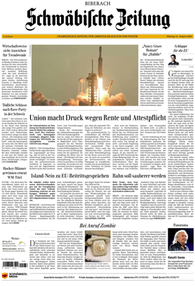 Cover of Schwabische Zeitung (Biberach)