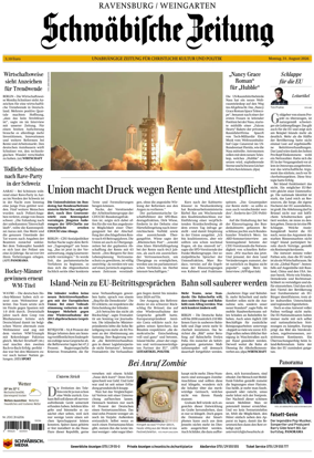 Cover of Schwabische Zeitung (Ravensburg / Weingarten)