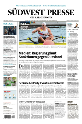 Cover of SUDWEST PRESSE - Neckar-Chronik