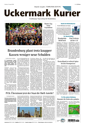 Cover of Templiner Zeitung