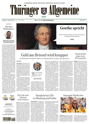 Cover of Thuringer Allgemeine (Erfurt)