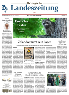 Cover of Thuringische Landeszeitung (Jena)