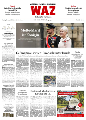 Cover of Westdeutsche Allgemeine Zeitung (Hattingen)