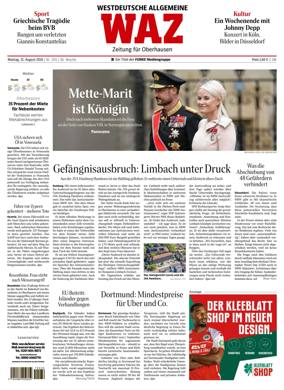 Cover of Westdeutsche Allgemeine Zeitung (Oberhausen)