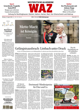 Cover of Westdeutsche Allgemeine Zeitung (Recklinghausen)