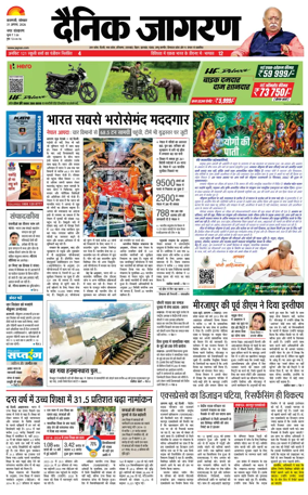 Cover of Dainik Jagran - Varanasi