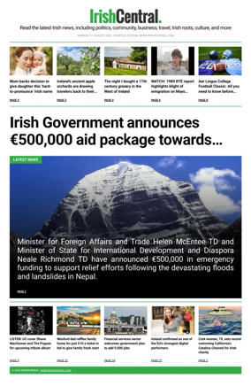 Cover of Irish Central