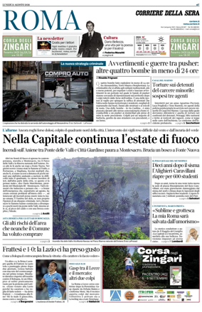 Cover of Corriere della Sera (Roma)