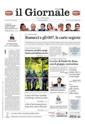 Cover of Il Giornale (Italy)