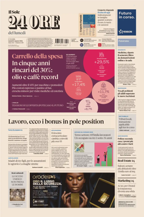 Cover of Il Sole 24 Ore