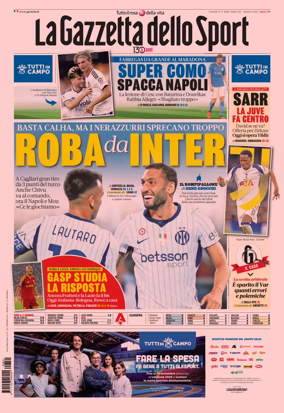 Cover of La Gazzetta dello Sport - Napoli