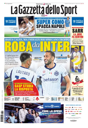 Cover of La Gazzetta dello Sport - Roma