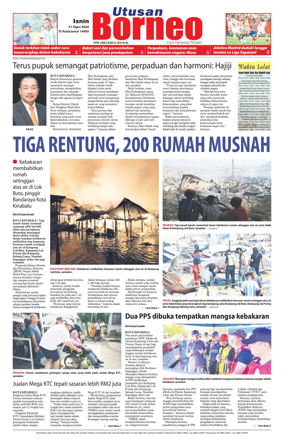 Cover of Utusan Borneo (Sabah)