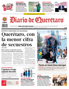 Cover of Diario de Queretaro