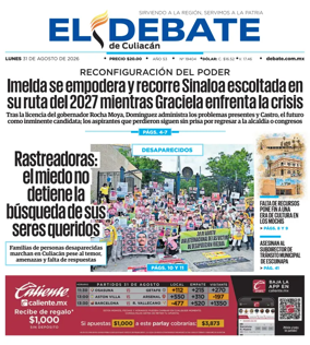 Cover of El Debate de Culiacan