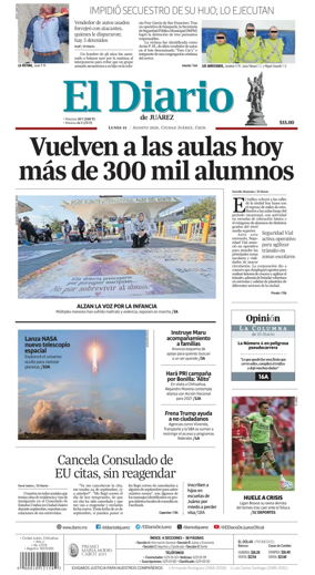 Cover of El Diario de Juarez
