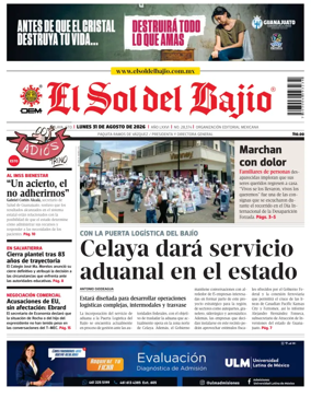 Cover of El Sol de Bajio
