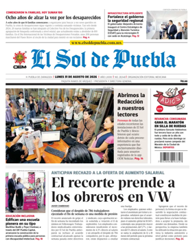 Cover of El Sol de Puebla