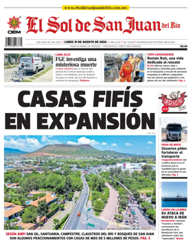 Cover of El Sol de San Juan del Rio