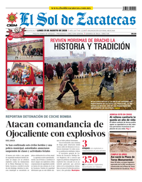 Cover of El Sol de Zacatecas