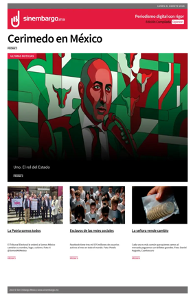 Cover of Sin Embargo Opinion