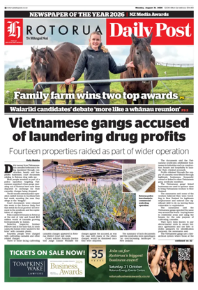 Cover of Rotorua Daily Post