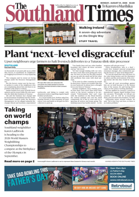Cover of The Southland Times