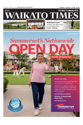 Cover of Waikato Times