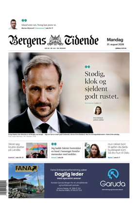 Cover of Bergens Tidende