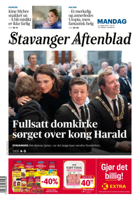 Cover of Stavanger Aftenblad