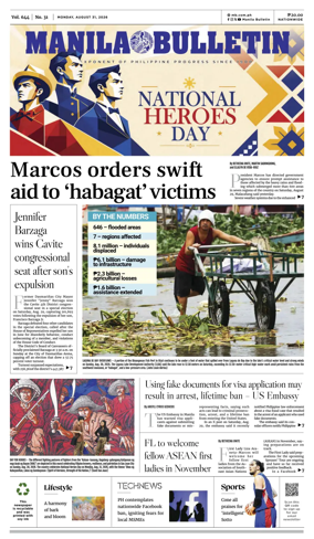 Cover of Manila Bulletin