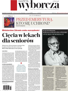 Cover of Gazeta Wyborcza Stoleczna