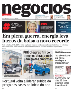 Cover of Jornal de Negocios