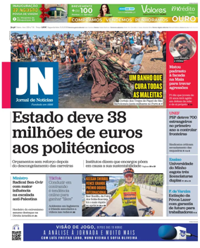 Cover of Jornal de Noticias
