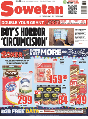Cover of Sowetan